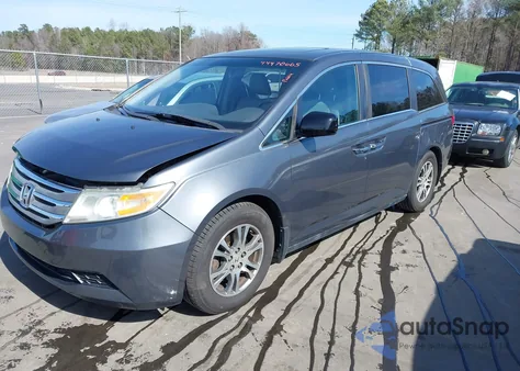 2013 Honda Odyssey Ex-L из США, поврежденный, VIN 5FNRL5H60DB004058